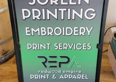 screen printing sign